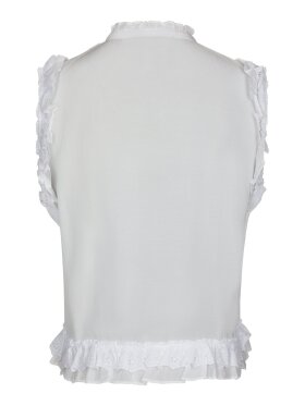 Neo Noir - Celia Ruffle Top White