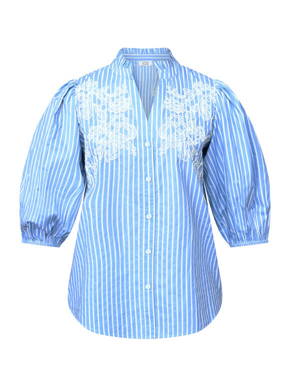 Love & Divine - Love1448-2 Shirts Blue Stripe