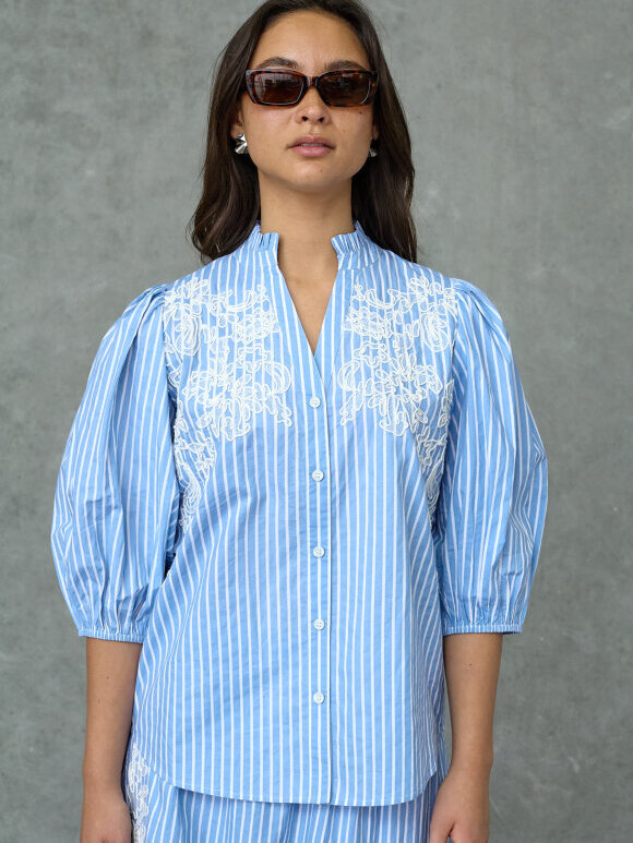 Love & Divine - Love1448-2 Shirts Blue Stripe