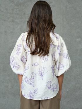 Love & Divine - Love1448-1 Shirt Cream Flower