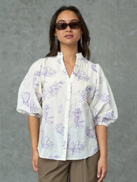 Love & Divine - Love1448-1 Shirt Cream Flower