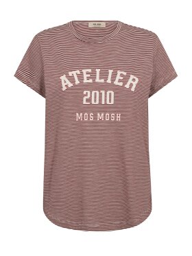 Mos Mosh - MMCamp O-SS Stripe tee Cowhide