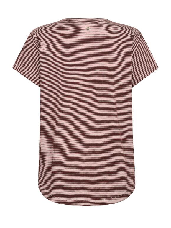 Mos Mosh - MMCamp O-SS Stripe tee Cowhide