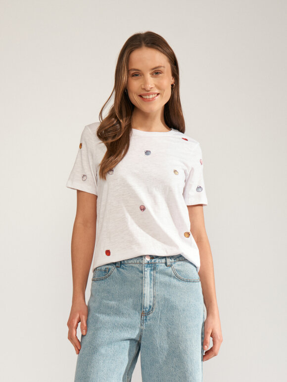 Numph - NUShellpa T-shirt GOTS white
