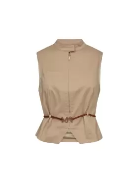 Mos Mosh - MMMai Tenca Vest Sesame Mos Mosh - MMMai Tenca Vest Sesame