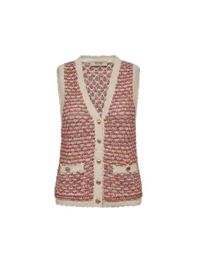 Mos Mosh - MMMiah Knit Vest Emberglow