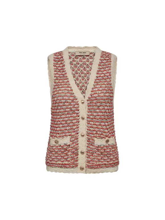 Mos Mosh - MMMiah Knit Vest Emberglow