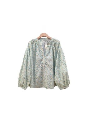 Lecoco - Andorre Bluse Heather Blue