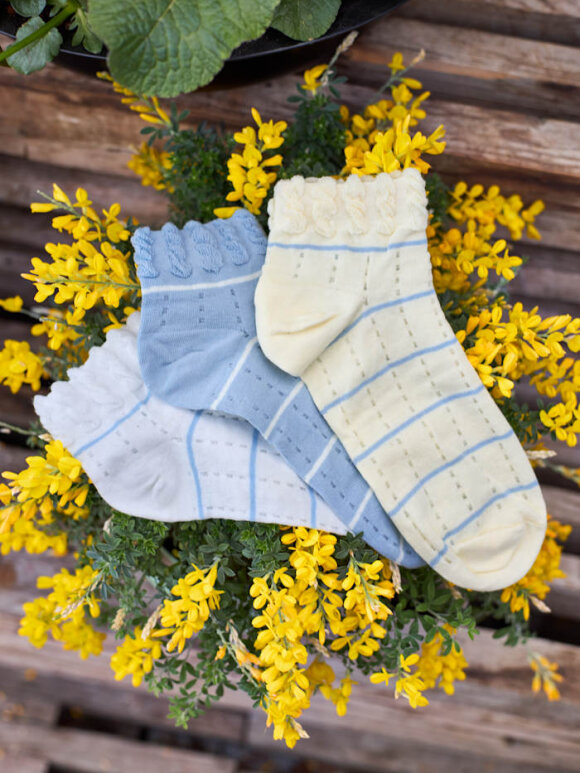 Black Colour - BCPerri Anclet Sock Lt. Blue