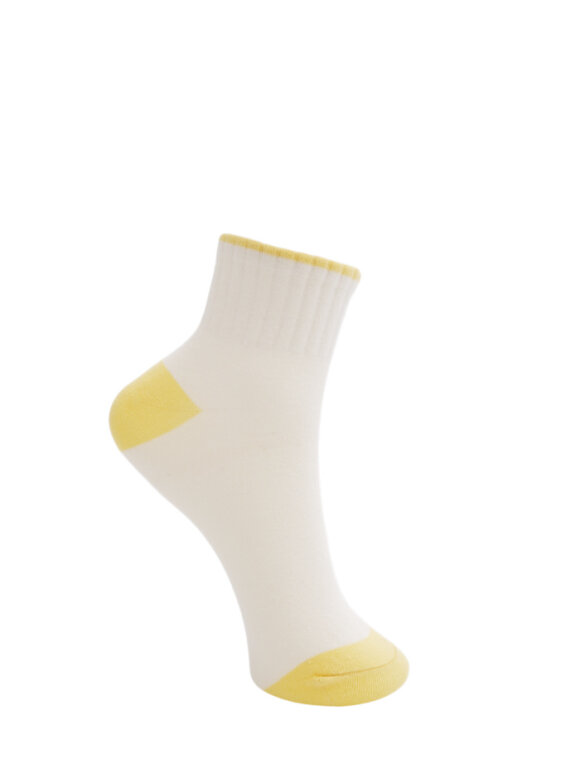 Black Colour - BCLexie Anclet Sock Lt. Yellow