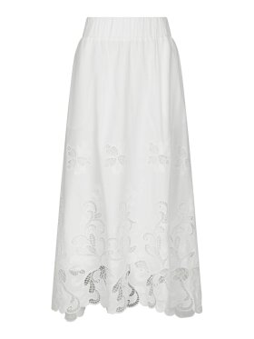 Neo Noir - Yara Long Emb Skirt  White