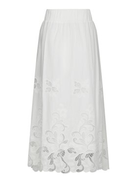 Neo Noir - Yara Long Emb Skirt  White