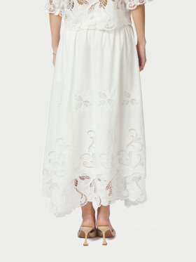 Neo Noir - Yara Long Emb Skirt  White