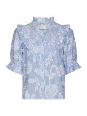 Neo Noir - Manet Jacuard Blouse Lt. Blue