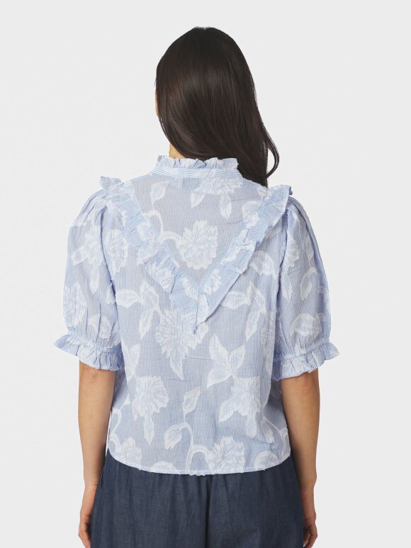 Neo Noir - Manet Jacuard Blouse Lt. Blue