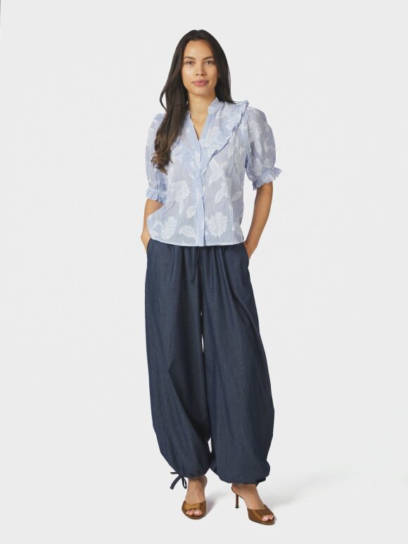 Neo Noir - Manet Jacuard Blouse Lt. Blue