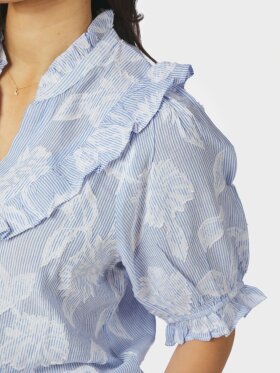 Neo Noir - Manet Jacuard Blouse Lt. Blue