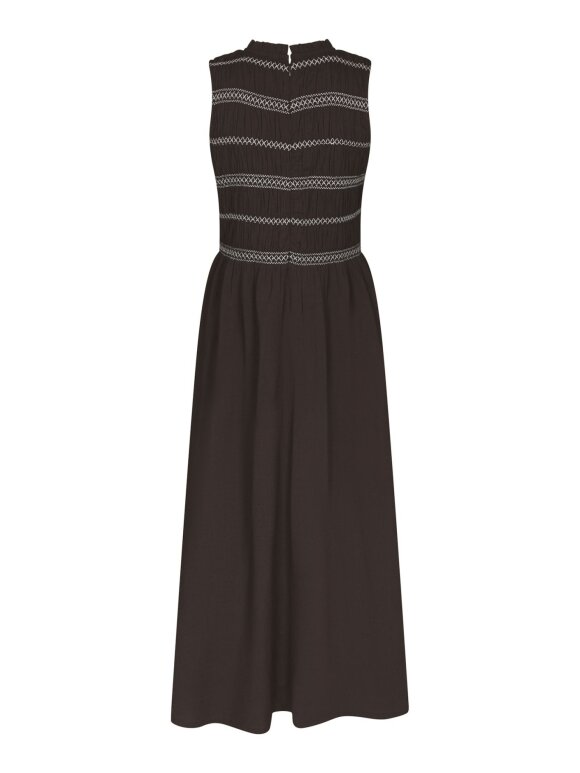 Neo Noir - Atika Deco Smock Dress Brown