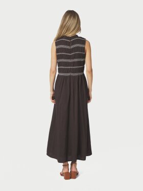 Neo Noir - Atika Deco Smock Dress Brown Neo Noir - Atika Deco Smock Dress Brown
