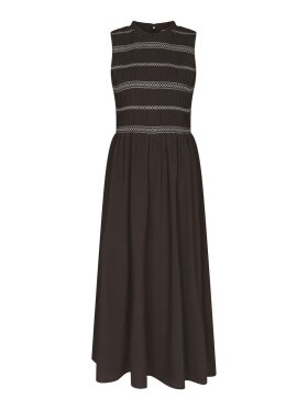 Neo Noir - Atika Deco Smock Dress Brown Neo Noir - Atika Deco Smock Dress Brown