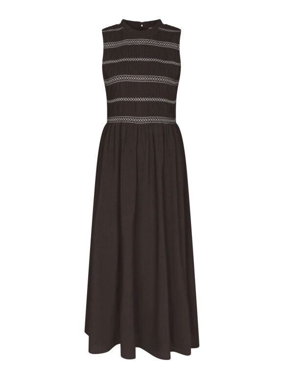 Neo Noir - Atika Deco Smock Dress Brown