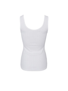 Black Colour - BCVibs Rib Tank Top Off White Black Colour - BCVibs Rib Tank Top Off White