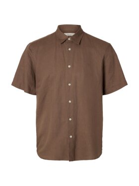 Selected - SLHREGClay Linenblend SS Shirt Selected - SLHREGClay Linenblend SS Shirt