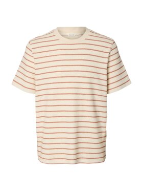 Selected - SLHDjango Stripe SS O-Neck Tee