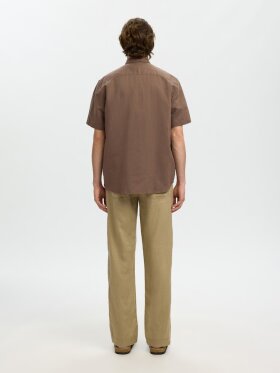 Selected - SLHREGClay Linenblend SS Shirt Selected - SLHREGClay Linenblend SS Shirt