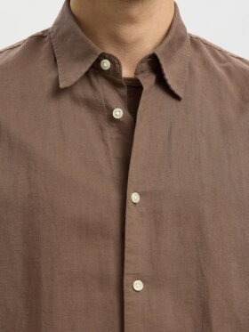 Selected - SLHREGClay Linenblend SS Shirt Selected - SLHREGClay Linenblend SS Shirt