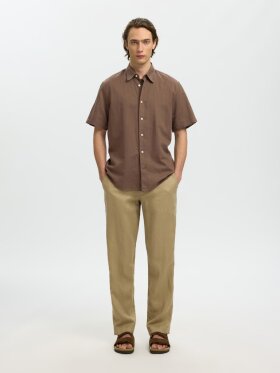 Selected - SLHREGClay Linenblend SS Shirt Selected - SLHREGClay Linenblend SS Shirt