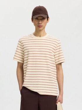 Selected - SLHDjango Stripe SS O-Neck Tee