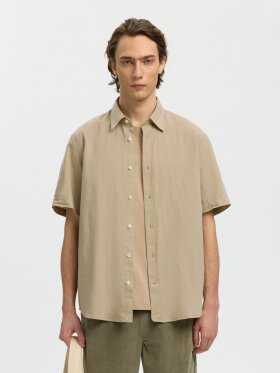 Selected - SLHREGClay Linenblend SS Shirt Selected - SLHREGClay Linenblend SS Shirt