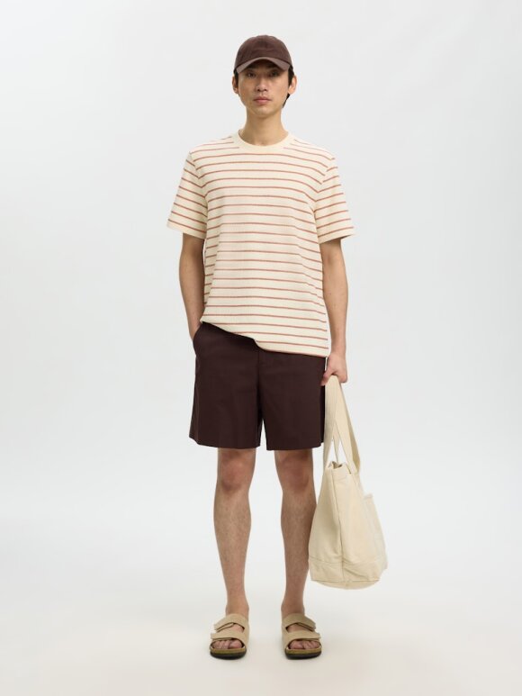 Selected - SLHDjango Stripe SS O-Neck Tee
