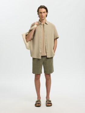 Selected - SLHREGClay Linenblend SS Shirt Selected - SLHREGClay Linenblend SS Shirt