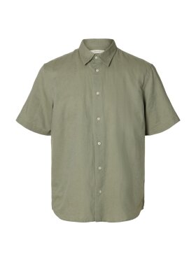 Selected - SLHREGClay Linenblend SS Shirt Selected - SLHREGClay Linenblend SS Shirt