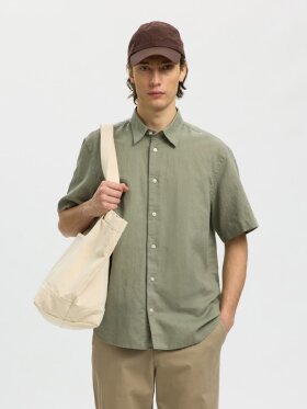 Selected - SLHREGClay Linenblend SS Shirt Selected - SLHREGClay Linenblend SS Shirt