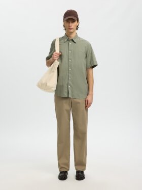 Selected - SLHREGClay Linenblend SS Shirt Selected - SLHREGClay Linenblend SS Shirt