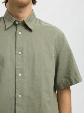 Selected - SLHREGClay Linenblend SS Shirt Selected - SLHREGClay Linenblend SS Shirt