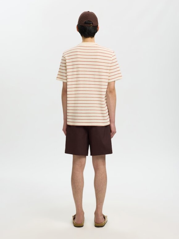 Selected - SLHDjango Stripe SS O-Neck Tee