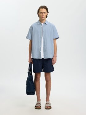 Selected - SLHREGClay Linenblend SS Shirt Selected - SLHREGClay Linenblend SS Shirt
