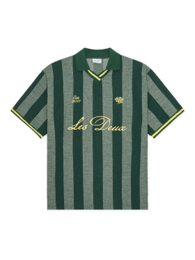 Les Deux - Stripe Jacquard Football Jersy Les Deux - Stripe Jacquard Football Jersy