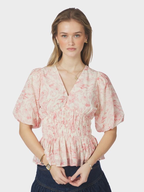 Neo Noir - Minutti Print Blouse Off White