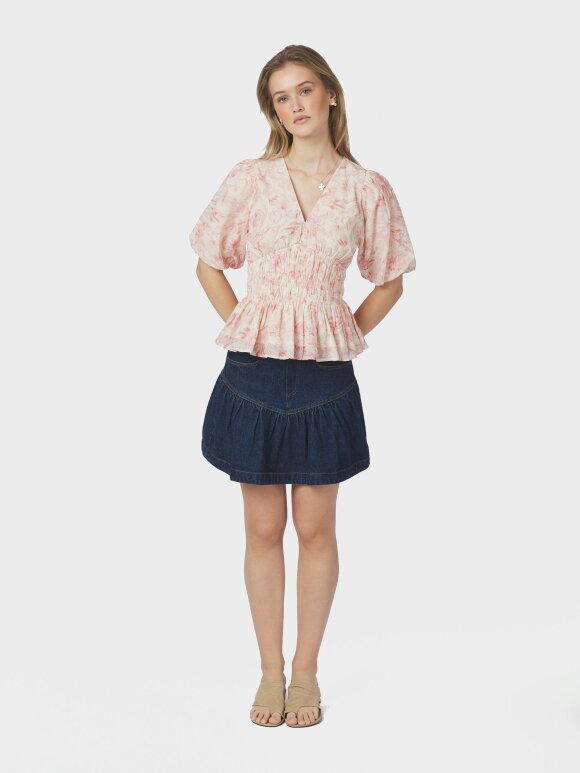 Neo Noir - Minutti Print Blouse Off White