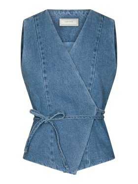 Neo Noir - Samara Denim Waistcoat Blue Neo Noir - Samara Denim Waistcoat Blue