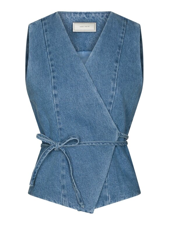 Neo Noir - Samara Denim Waistcoat Blue