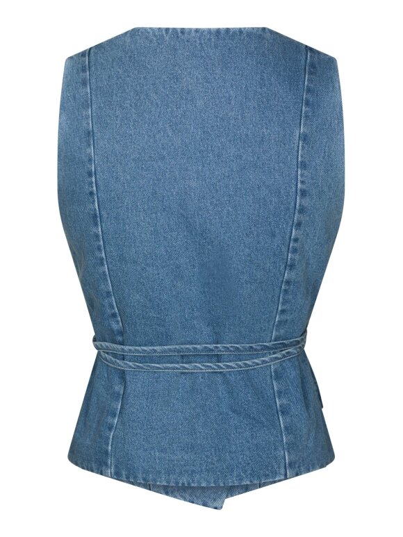 Neo Noir - Samara Denim Waistcoat Blue