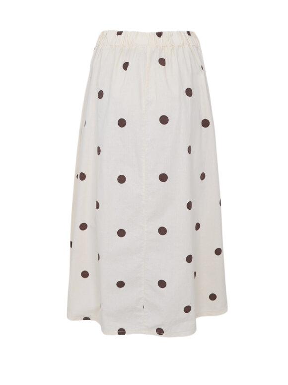 Black Colour - BCAbbie Skirt Creme Dot