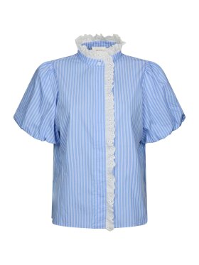 Neo Noir - Ulia Stripe Blouse Blue stripe