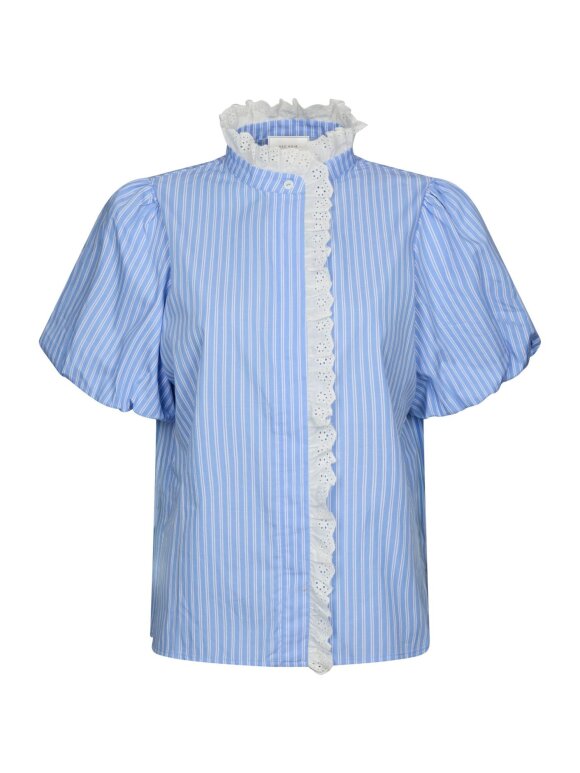 Neo Noir - Ulia Stripe Blouse Blue stripe